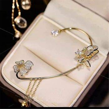 Crystal Butterfly Earrings (Pair)